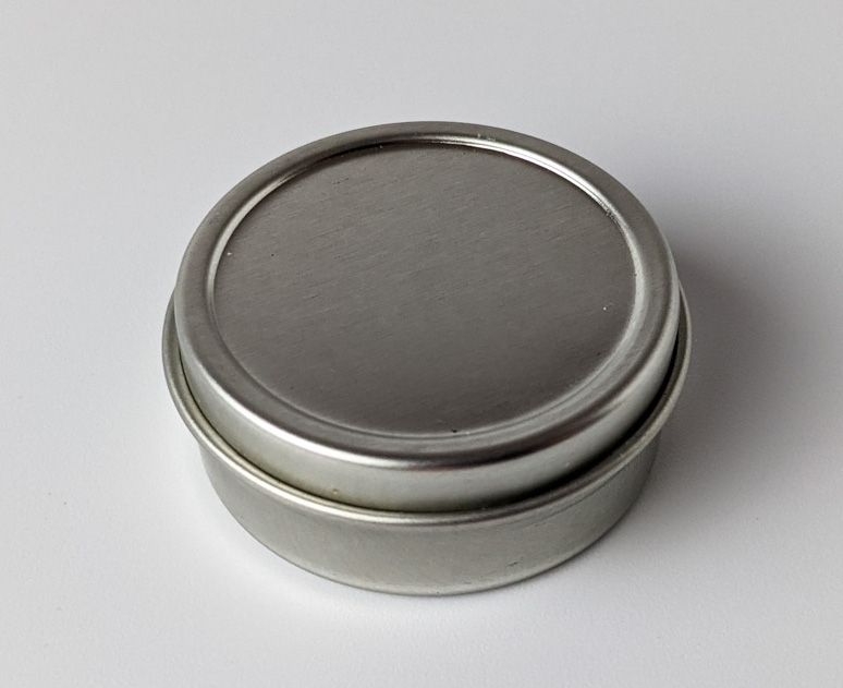 1/4 oz Flat Silver Tin w/ Lid, FDA Approved Coating | 300 Pack - Best  Containers