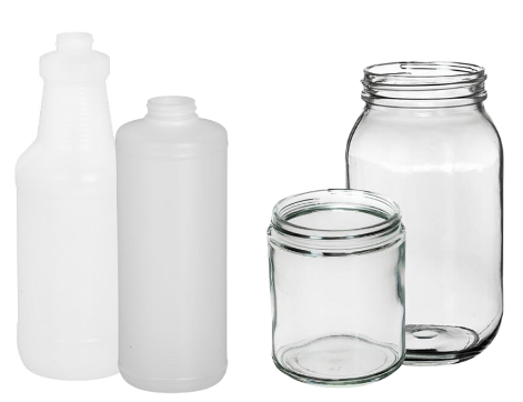 bottles and jars